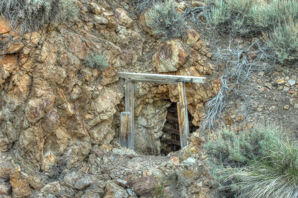 Old mine shaft. HDR photo.