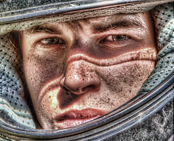 Extreme spor katılan genç adam.