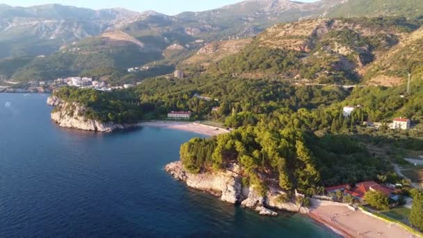 Drone view of quiet sea bay — Video Stock