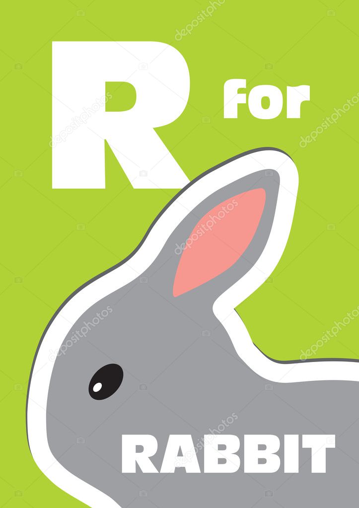 R for the Rabbit, an animal alphabet for the kids