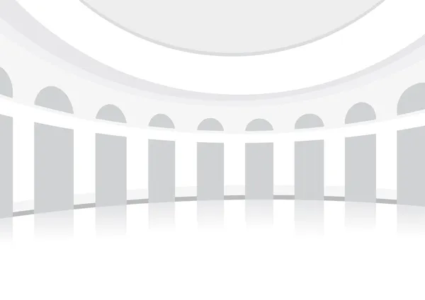 dans, yuvarlak, posh, arka plan beyaz salon