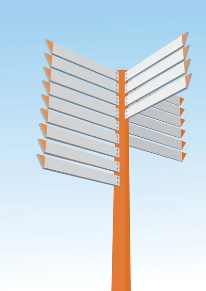 Panneau de signalisation, de signalisation ou de guidage touristique vierge ; vec — Image vectorielle