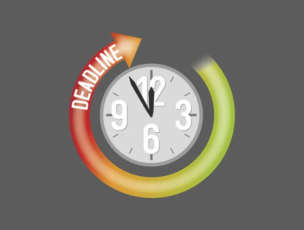 Saati 12'ye beş dakika gösteren işaretiyle son tarih