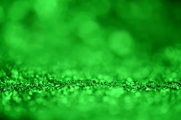 Green Glitter Lights Texture Abstract Christmas Background — Stock Photo, Image