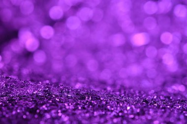 Mor parlak ışık dokusu. Soyut Noel arkaplanı.