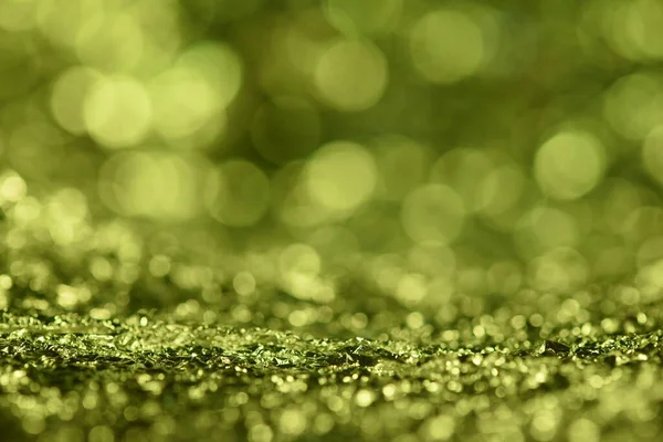 Texture Luci Brillantini Verdi Astratto Sfondo Natale — Foto Stock