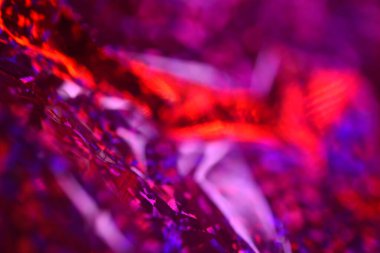 Kırmızı parıltı ışık dokusu. Soyut Noel arkaplanı.