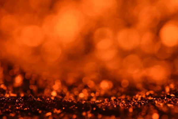 Orange Glitter Lyser Upp Konsistensen Abstrakt Jul Bakgrund — Stockfoto
