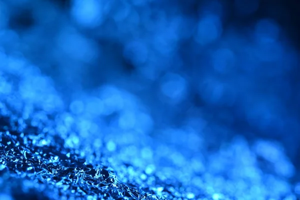 Μπλε Γκλίτερ Φωτίζει Υφή Αφηρημένο Φόντο Χριστουγέννων — Φωτογραφία Αρχείου