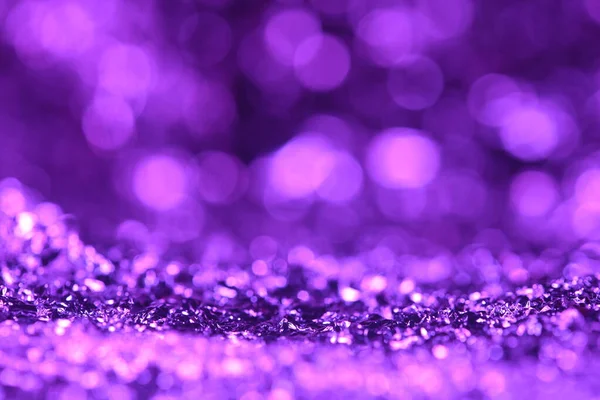 Purple Glitter Lights Texture Abstract Christmas Background — Stock Photo, Image