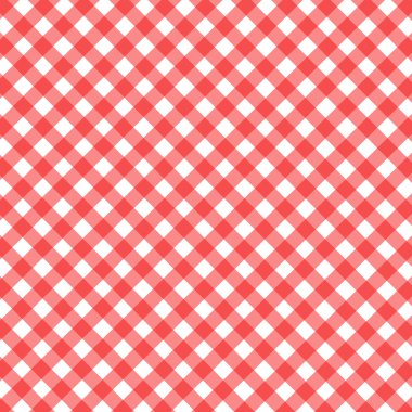 red checked background