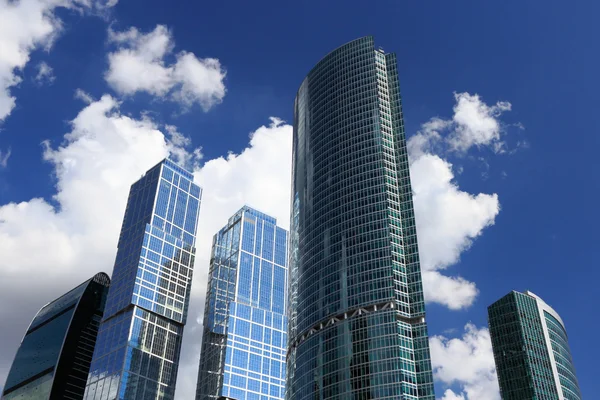 Skyscrapers And Sky With Clouds — Stock Photo, Image