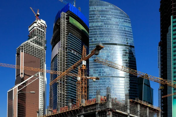 A Moscow City építkezésen Stock Kép