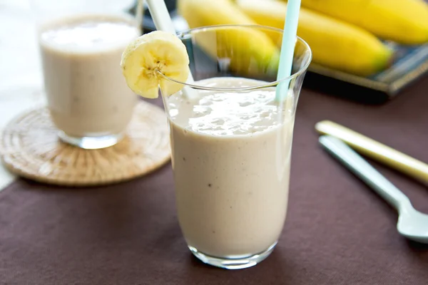 Batido de banana — Fotografia de Stock