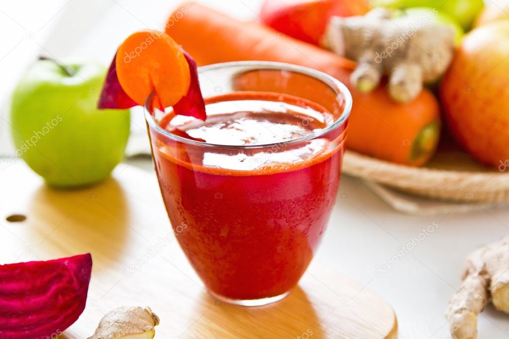 Beetroot with Carrot and apple juice