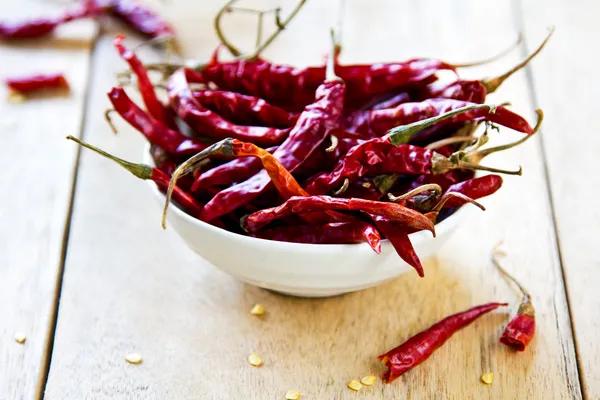 Getrocknete rote Chilischote — Stockfoto