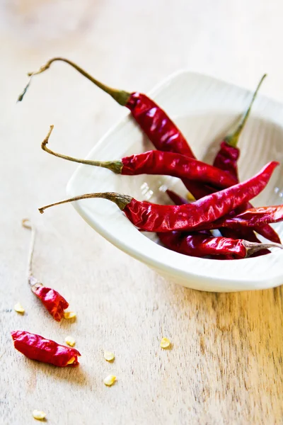 Getrocknete rote Chilischote — Stockfoto