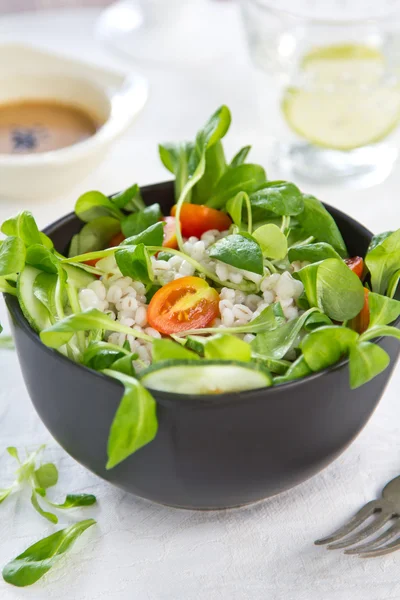 Gerste und Tomatensalat — Stockfoto