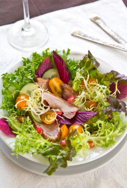 ördek nar salatası ile