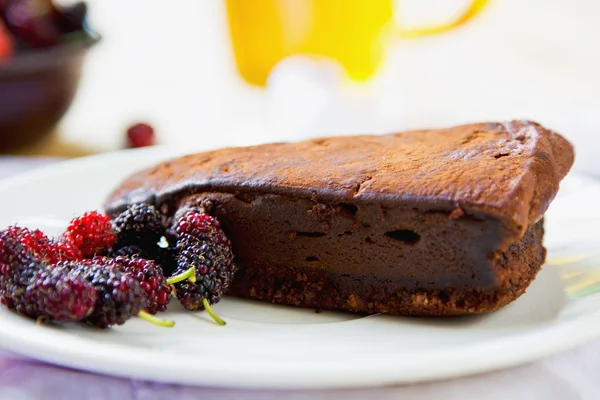 Chocolate truffle torte — Stock Photo, Image