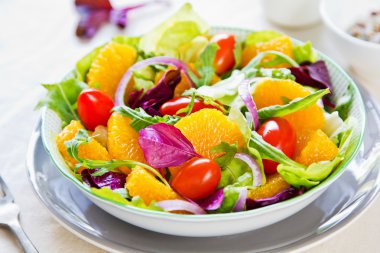 Orange salad clipart