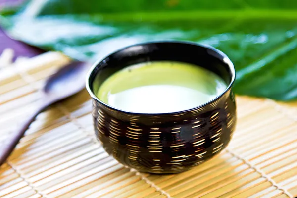 Té verde con leche — Foto de Stock