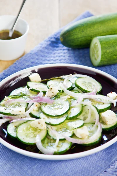 Pepino com salada Feta — Fotografia de Stock