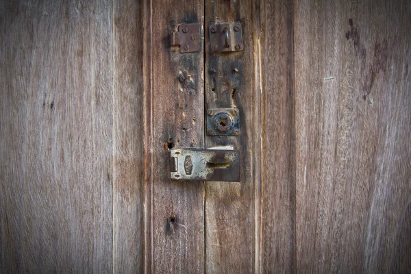 Detalhe da porta de madeira velha — Fotografia de Stock