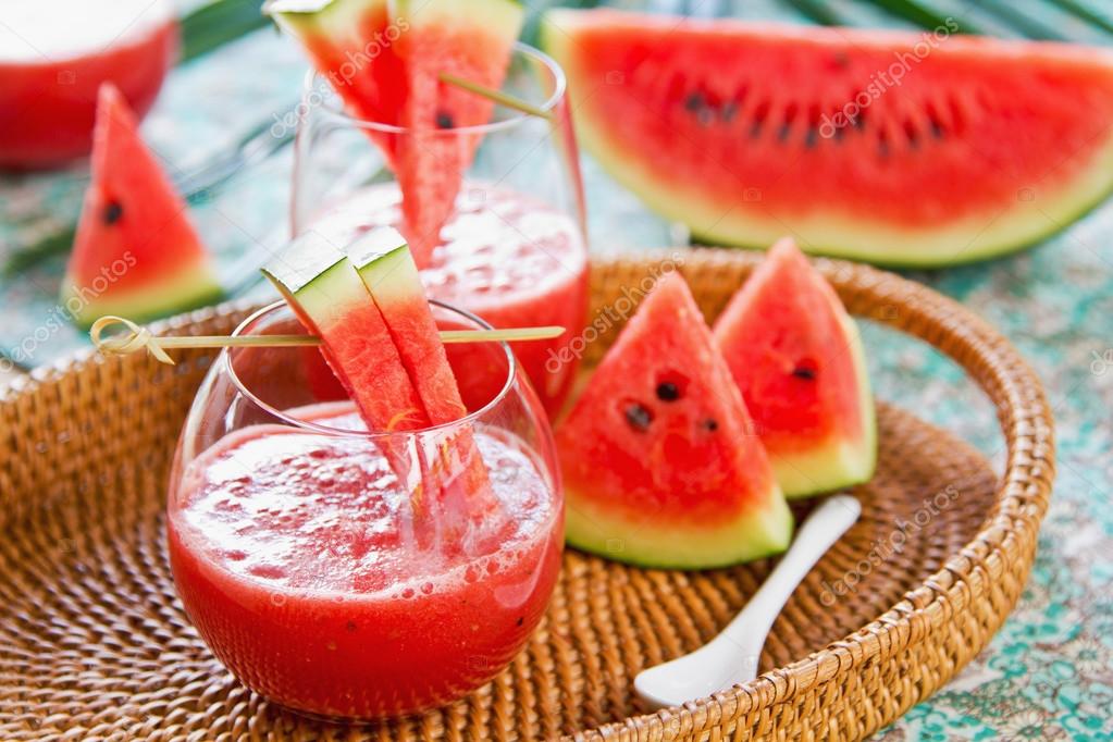 Watermelon juice — Stock Photo © vanillaechoes #41294789