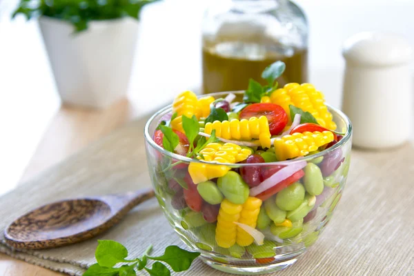 Insalata di fagioli e mais — Foto Stock