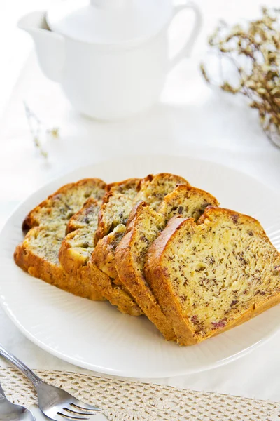 Bolo de banana — Fotografia de Stock