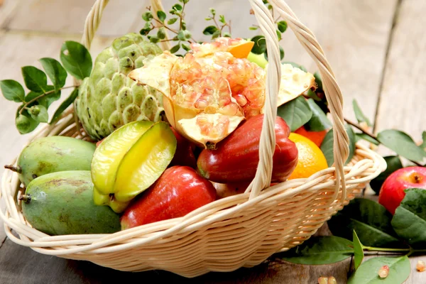 Basket of fruits — Stock Photo, Image