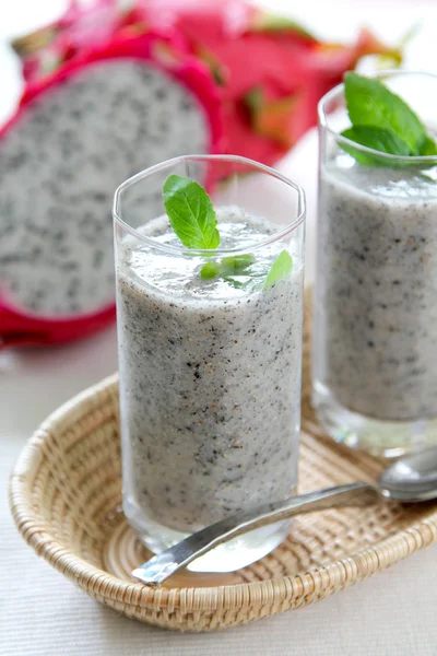 Batido de frutas de dragão — Fotografia de Stock