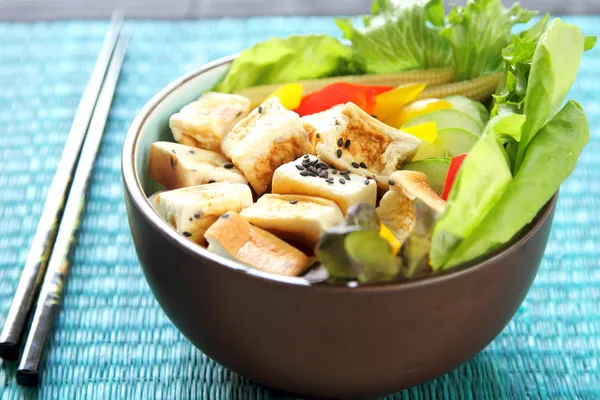 Ensalada de tofu — Foto de Stock