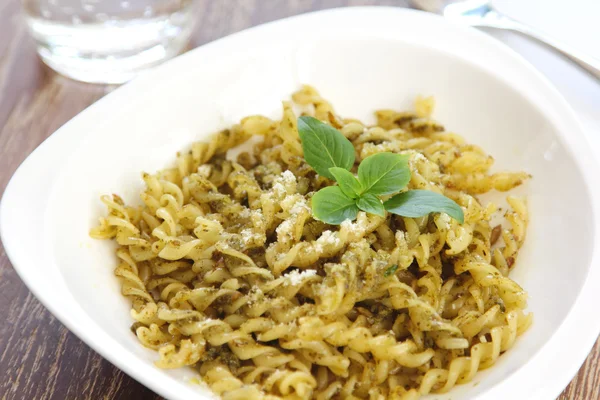 Pasta al pesto — Foto Stock