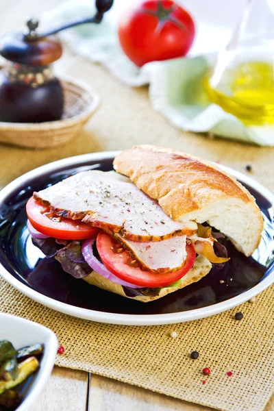 Sandwich de jamón — Foto de Stock