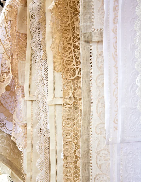 Close up Handmade Lace in Burano — Stock Photo, Image