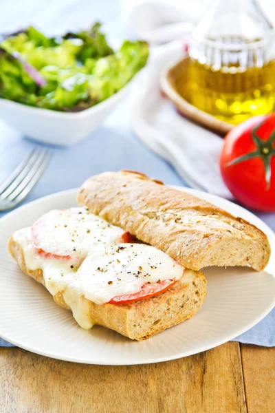 Mozzarella sendvič — Stock fotografie