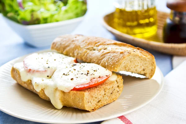 Sandwich de mozzarella —  Fotos de Stock