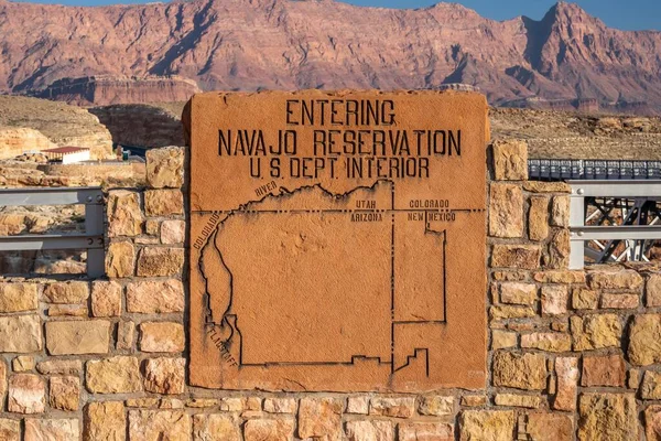Grand Canyon Usa Oct 2020 Welcome Signboard Entry Point — 스톡 사진