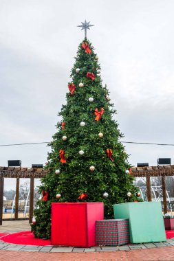 Seneca, SC, ABD - 31 Aralık 2020: Botik ve antikalarıyla tanınan bir şehir