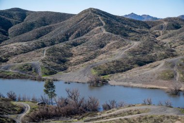 Kaliforniya, Elsinore Gölü 'nde doğaya güzel bir bakış açısı