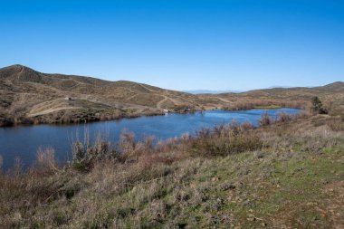 Kaliforniya, Elsinore Gölü 'nde doğaya güzel bir bakış açısı