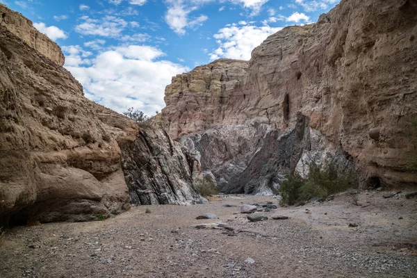 Epic Mountain Landscape Scenery Walking Trail Mecca Hills Mountain Range — Stock Photo, Image