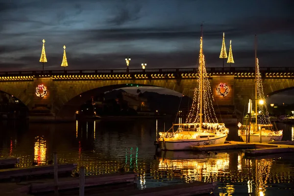 Lake Havasu Usa January 2020 레크리에이션 낚시와 보트타기로 — 스톡 사진