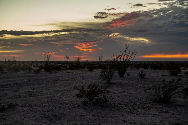 Dramatic Vibrant Sunset Scenery Yuma Arizona — Stock Photo, Image