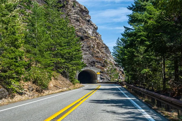 Long Way Road Going North Cascades Washington — Photo