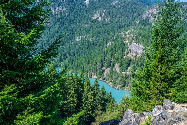 Overlooking View Nature North Cascades Washington — Foto Stock