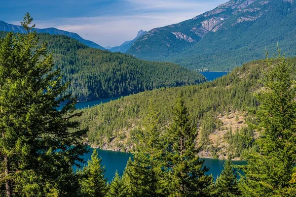 Overlooking View Nature North Cascades Washington — Stok fotoğraf