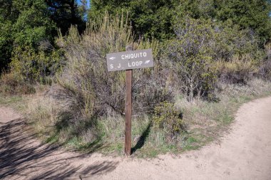 Lake Elsinore, CA, USA - Feb 7, 2021: The different kinds of trials going to its scenic destination